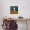 Stupell Industries Weight Lifting Mouse Framed Floater Canvas Wall Art Design by Lucia Heffernan